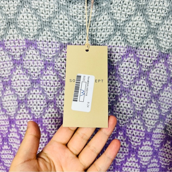 Soya Concepts Ombré SC-Vivith Crew Neck Pullover Sweater Women Size M - Picture 6 of 13